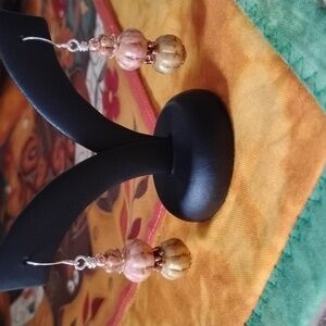 🎃🩷Hand Crafted Pumpkin Earrings🩷